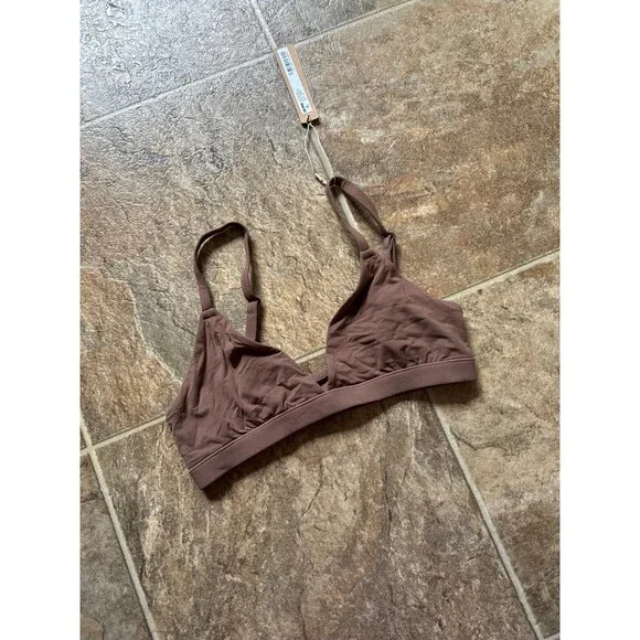 Skims Fits Everybody Triangle Bralette Jasper Size XS - Picture 5 of 9